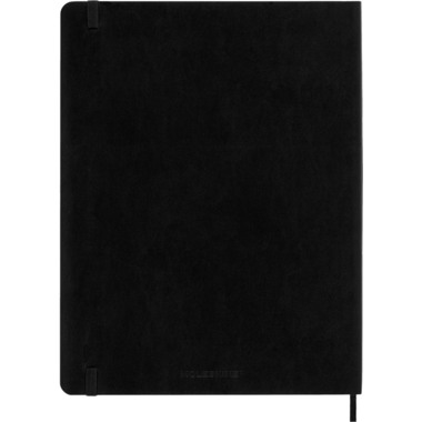 MOLESKINE Wochen-Notizkalender 25/26 DSB18WN4Y26 18M liniert SC schwarz 19x25cm
