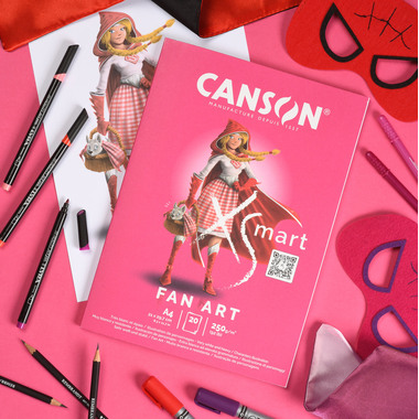 CANSON Zeichenblock Fan Art A4 32250P001 blanko, 250g 20 Blatt