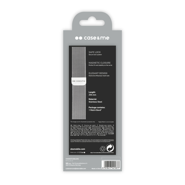bracelet de remplacement en acier pour Apple Watch 42/44/45 mm | case&me
