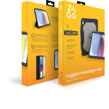 ZAGG Rugged Messenger Cases 10.9 103114855 iPad 10th Gen/A16-Charcoal