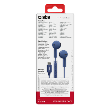 Semi-in-Ear-Ohrhörer mit Lightning-Kabel