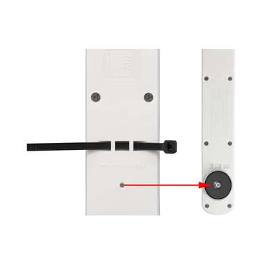 Max Hauri Bloc multiprises Basic Line 7x T13 Interrupteur de réinitialisation, noir