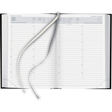 BIELLA Agenda Manager 2027 806511020027U 1S/2P nero ML 14.5x20.5cm