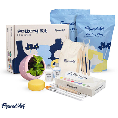 FIGURED'ART Töpferset FA-POTTKIT selbsthärtender Ton