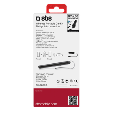 Système mains libres multipoint sans fil pour véhicules automobiles