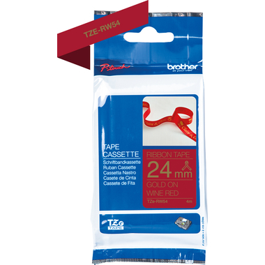 PTOUCH Ruban rouge/or TZE-RW54 Équipements Tze 24mm