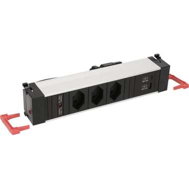 Bachmann Einbausteckerleiste POWER FRAME 3x T13, 1x USB A/C