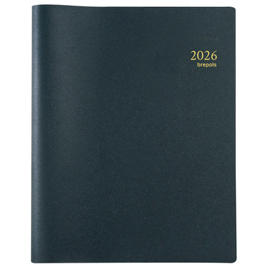 BREPOLS Agenda Omega 27 Genova 2026 0.234.2052 1W/2S schwarz 20.7x26.8cm