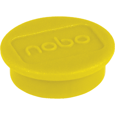NOBO Magnet rund 13mm 1915288 gelb 10 Stück