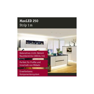 Paulmann LED-Stripe MaxLED 250 2700 K, 1 m Verlängerung