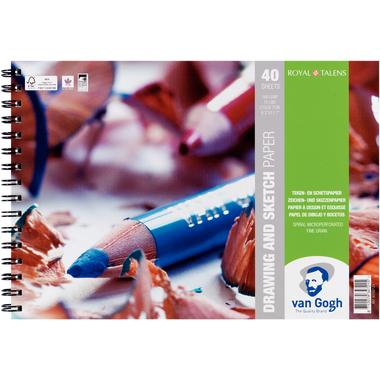 VAN GOGH Papier à croquis A4 93182129 FSC-MIX 40 feuilles
