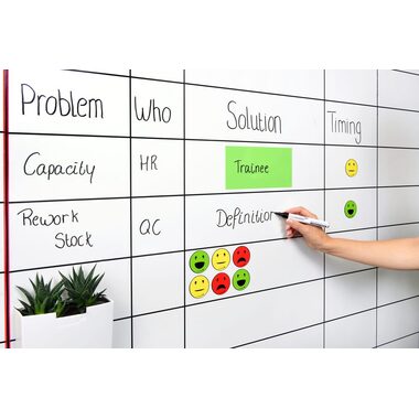 LEGAMASTER Symbols Emoticon 50mm 7-123304 PP ass., magnetico 6 pezzi