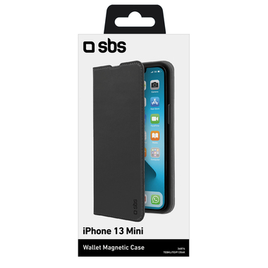 Bookcase mit Kartenfächern für das iPhone 13 Mini