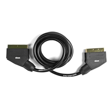 Scart cable with gold-plated connectors
