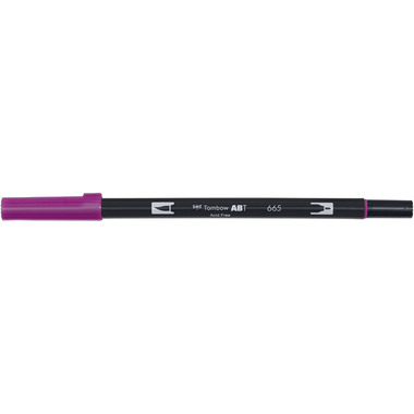 TOMBOW Dual Brush Pen ABT 665 porpora