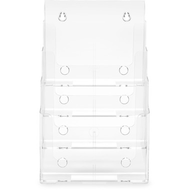 DEFLECTO Prospekthalter Docuholder A4 77441 hoch, 4 Fächer
