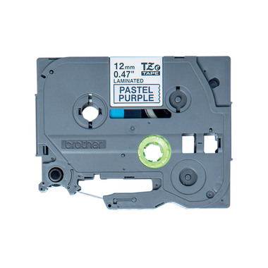 PTOUCH Nastro, plastificato ne/lil.pa TZe-MQF31 PT-DV600VP 12 mm