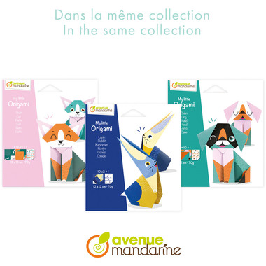 MANDARINE Dépliants Origami 12x12cm OR510C Mon petit poisson 20 feuilles