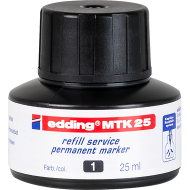EDDING Tinte 25ml MTK-25-1 schwarz