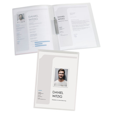 KOLMA Dossier à pince Tender A4 10.016.00 transparent, 2 pièces