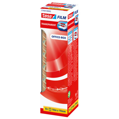 TESA Klebeband transp.Box 10mx19mm 574040000 8 pezzi
