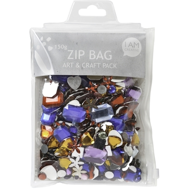 I AM CREATIVE Schmuckstein Set 4010.08 Zip Bag, 150g