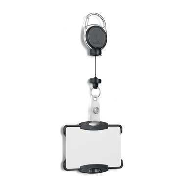 DURABLE Badge Holder Jojo EX.STRONG 868901 54x87mm, nero