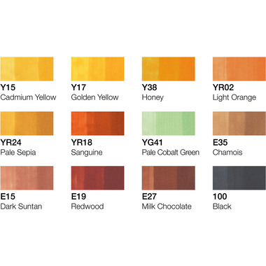 COPIC Marker Classic 20075708 autumn colours, 12 pz.