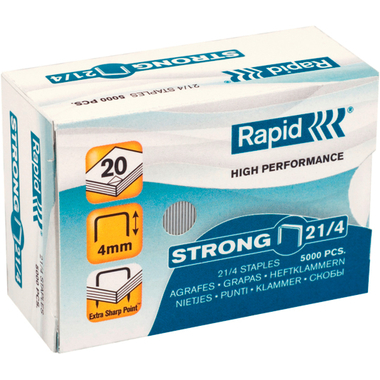 RAPID Heftklammern Strong 21/4mm 24867400 verzinkt 5000 Stück