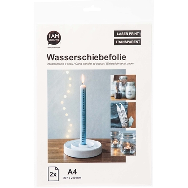 I AM CREATIVE Pellicola per scivoli d'acu A4 4010.57 chiaro 2 pezzi