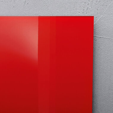 SIGEL Glass Aimantboard GL202 rouge 1000x1000x15mm