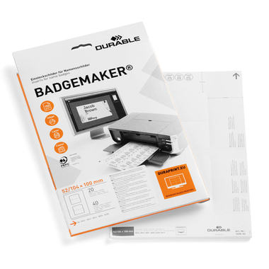 DURABLE Etiketten Badgemaker 145802 104x100mm 40 Stück