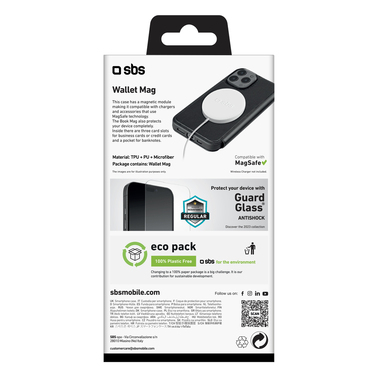 Custodia a libro compatibile con MagSafe iPhone 15 Pro Max | SBS