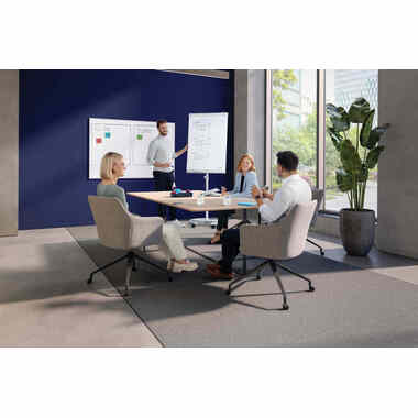 FRANKEN Flipchart X-tra!Line 68x105cm EL-FC31 hellgrau mobil