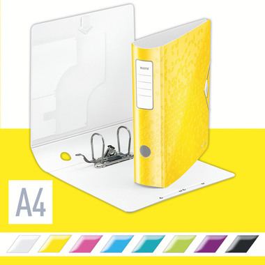 LEITZ Raccoglit. WOW Act. 180° 8.2cm 1106-00-16 giallo A4