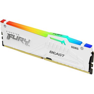 Kingston DDR5-RAM FURY Beast Blanc RGB 6000 MHz 2x 16 GB