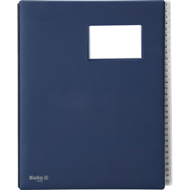 BIELLA Cartella banco Pronto A4 32043107U blu scuro 31 scomparti