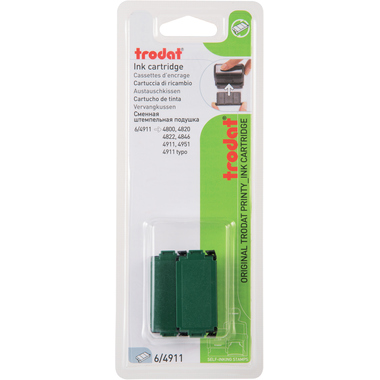 TRODAT Tampon encreur 6/4911EKG vert 2 pcs.
