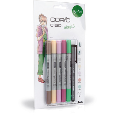 COPIC Marker Ciao 22075558 5+1 Set Manga 3