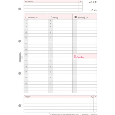 CHRONOPLAN Plan semainier recharge 2026 50706Z.26 1S/2P A4