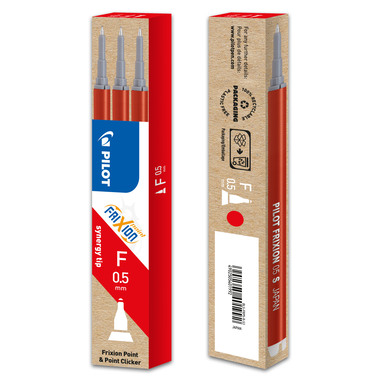 PILOT Roller FriXion Mine 0,5mm BLSFRP5R rot 3 Stück