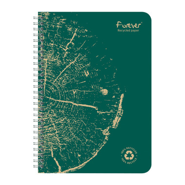 CLAIREFONTAINE Taccuino spirale FOREVER A5 68416C foderato, assortito 60 f.