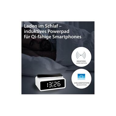 ADE Digitalwecker mit Temperaturanzeige