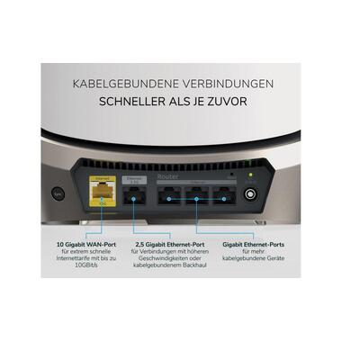 Netgear Système Mesh Orbi WiFi 6E Quad-band RBKE963B-100EUS Ensemble de 3