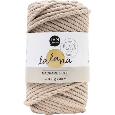 I AM CREATIVE Macrame Rope 6205.03 beige 5mm, 330g