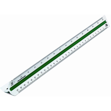 RUMOLD Dreikant-Massstäbe 30cm 150/2/30 weiss
