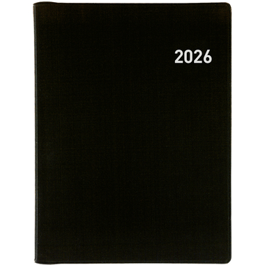 BIELLA Taschenagenda Rex Wire-O 2026 825773020026U 1W/2S schwarz ML 10.1x14.2cm
