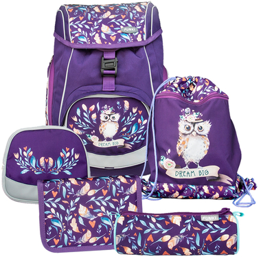 FUNKI Flexi-Bag Set Hippie Owl 6040.608 lilac 5 pcs.