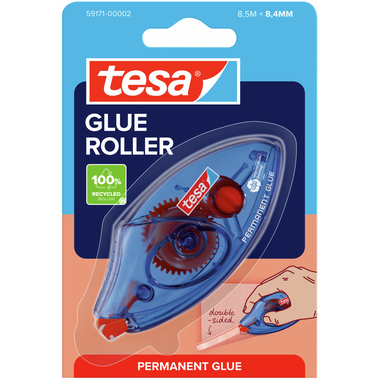 TESA Kleberoller Permanent 591710000 Einweg, transparent 8.4mmx8.5m