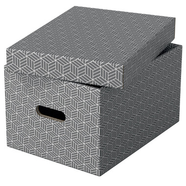 ESSELTE Aufbewahrungsboxen Home M 628283 365x265x205mm, grau 3 Stk